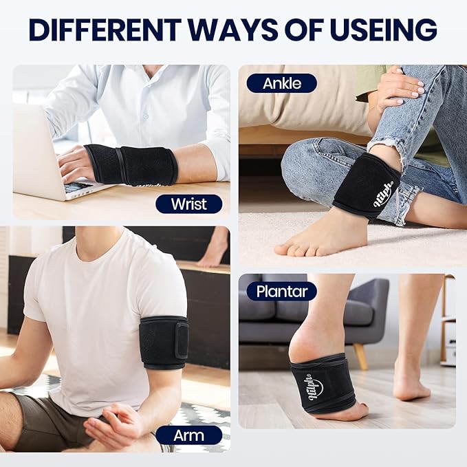 Hilph Wrist Ice Pack Wrap, Soft Gel Ice Pack for Wrist & Hand Pain Relief, Hot & Cold Compress for Carpal Tunnel, Mommy Wrist, Hand Injuries, Tendonitis, Arthritis, Surgery Recovery