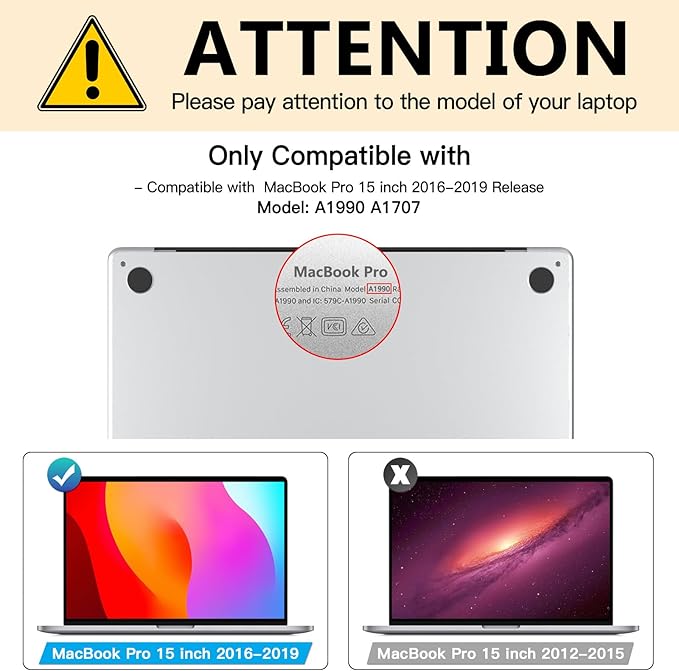for MacBook Pro Screen Protector 15 inch Anti-Glare Anti-Blue Light Screen Protector Filter,Eye Protection Blue Light Blocking Filter Compatible MacBook Pro 15 inch 2019-2016 (A1707, A1990)-1Pack