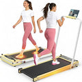 ANCHEER Walking Pad Treadmill with Foot Massage, Versatile Dual-Sided Walking Pad with Incline and Handle Bar, 3.5HP Foldable Treadmill for Home/Office/Apartment, 0.6-7.5MPH