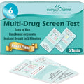 Easy@Home 6 Panel Drug Test Kit - 5 Pack Urine Drug Tests, Testing Marijuana (THC), AMP, BZO, COC, MET, OPI 2000, at Home All Drugs Screening Test Kit, #EDOAP-264