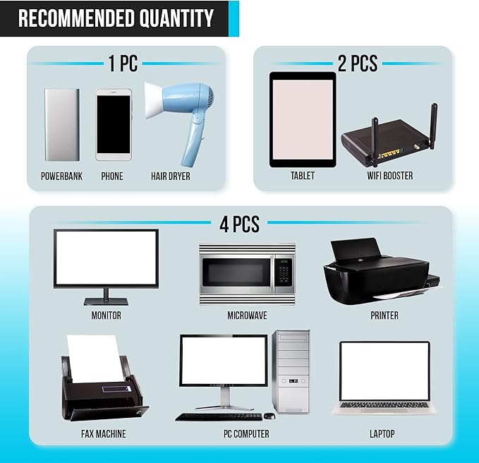 Protection Shield (10 Stickers) - Cell Phone Protection Shield - Laptops & Tablets - Protect Your Kids and Family