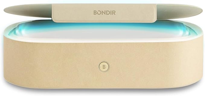 Beyond UV+O3 Sanitizer Box and Universal Charger UV and Ozone Disinfector for Phone, Mask, Makeup Brush, Nail Tool (Almond Oil)