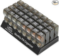Monthly Pill Organizer - Am/Pm Daily Pill Organizer 32 Compartments for Each Day, Pill Dispenser and Dispenser Caddy That Helps You Organize Your Life, Perfect for Supplements and Medication, Black