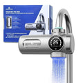 Faucet Water Filter, 3-Stage Faucet Filter with UV-C & Self-Powered Display, Dual Modes for Tap/Filtered Water, Safe for Food & Skin – Fits 22/24/28mm and Circular tap