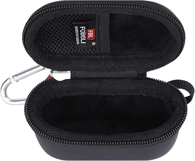 FBLFOBELI Hard Fingertip Pulse Oximeter Case, for Innovo Deluxe iP900AP/Zacurate Pro Series 500DL 500BL, for Small Children Blood Oxygen Monitor, 4.3x2.2x2.4 Inches, Case Only (Black)