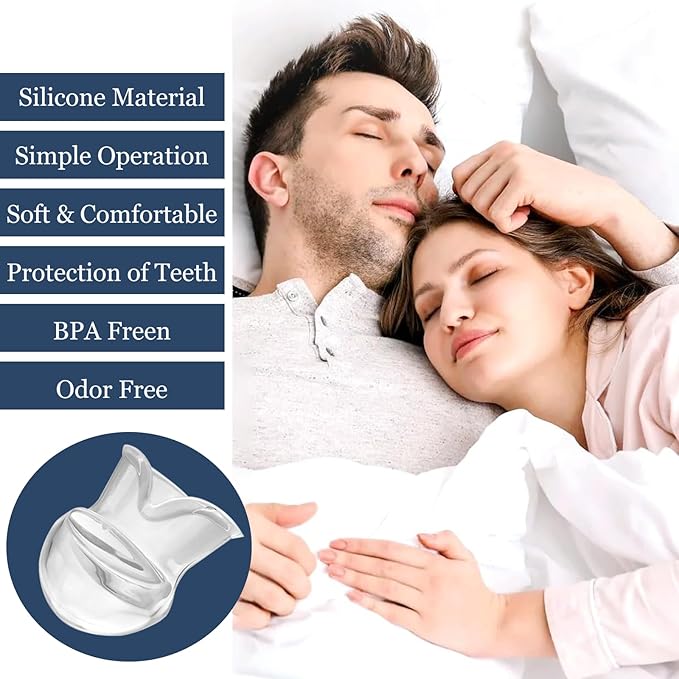 Snoring Solution - Anti-Snore Device, Reusable Snore Solution Stopper for Men/Women - MF23