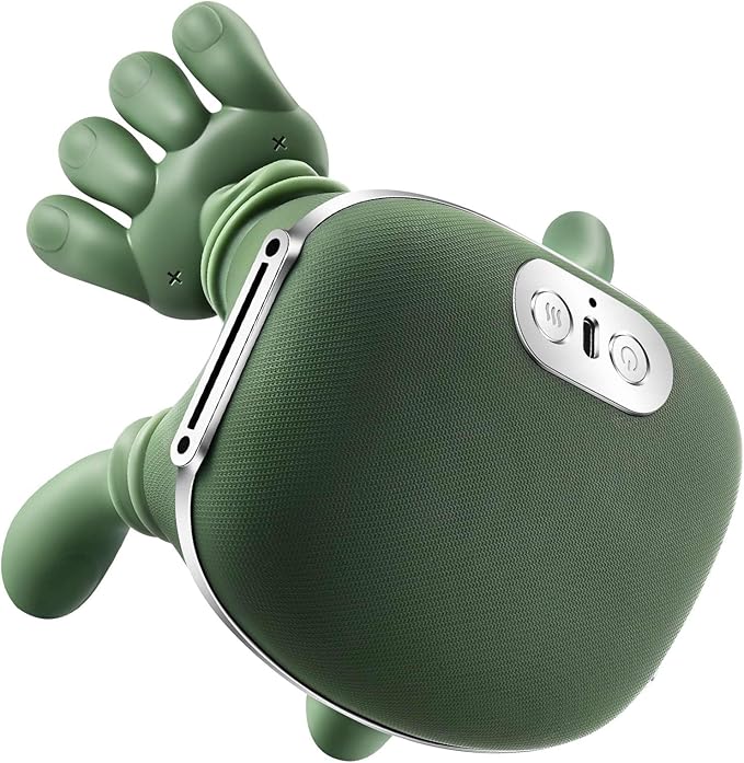 2026 Upgraded 4D Neck and Shoulder Massager, Bionic Heated Massager, Shiatsu Kneading & Fingers Traction for Deep Tissue, Wireless Portable Massager for Pain Relief and Muscle Relaxing