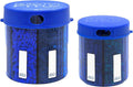 Monster Supplement Medication Pill Dispenser with Compartment Labels - Extra Large Pill Container Bottle Handles Almost Any Supplement - Easy to Dispense (Monster Blue & Monster Jr. Blue)