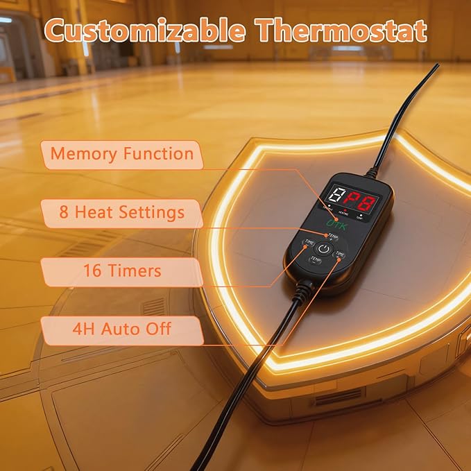 UTK 30s Fast Heating Pad for Back & Period Cramps, 3X Far Infrared Deeper Effect, Hotter to 160℉, FSA-HSA Eligible, 4H Auto Off, 8 Heat Settings,Machine Washable, Gifts for Women Men 24" x 12"