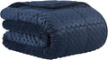 CuteKing Weighted Blanket - Weighted Blanket with Premium Glass Beads - Heavy Blanket Crystal Velvet for Comfort Sleep - Thick Blanket All Season (15lbs, 60"x80", Blue Bubble)