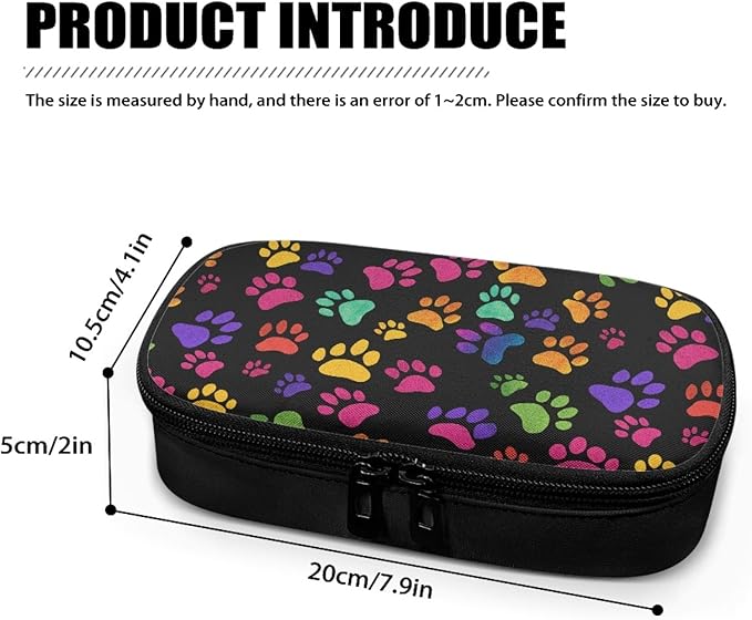 Colorful Paws Insulin Cooler Travel Case for Glucose Meter Medication Insulin Pens and Other Diabetes Care Supplies Diabetes Organizer Bags with Mesh Pockets