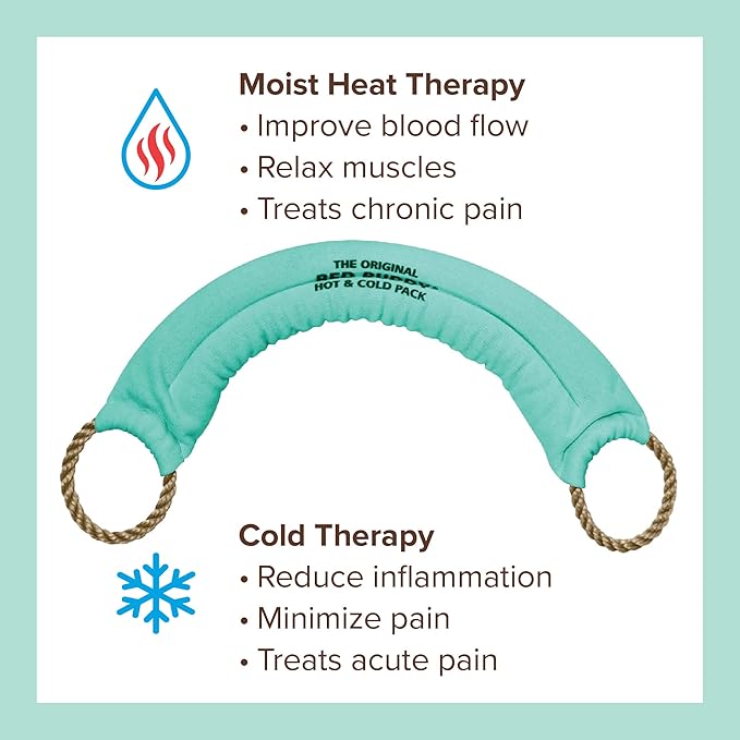 Bed Buddy Aromatherapy Heat Pad and Cooling Neck Wrap - Microwave Heating Pad for Sore Muscles - Cold Wrap Pack for Aches and Pain, Eucalyptus Scent