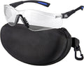 xaegistac Shooting Glasses Anti-fog Shooting Range Eye Protection, Adjustable Safety Glasses with Zipper Hard Case