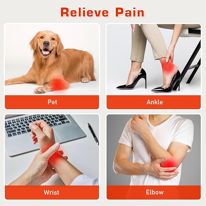 Red Light Therapy Belt for Neck, Near Infrared Light Therapy Belt Wearable Infrared Neck Wrap with Timer Infrared Belt for Chin Firming and Pain Relief Body Neck Hand Wrist Legs Gift for Women Men