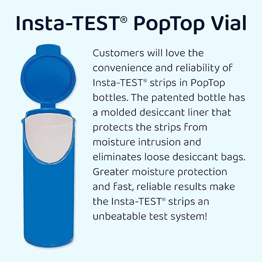 LaMotte Insta-Test 2951 QAC Sanitizer Test Paper, 50-400ppm Range (Vial of 100 Strips)