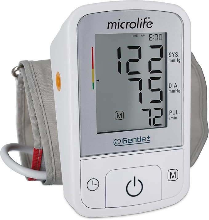 Microlife BPM2 Automatic Digital Upper Arm Blood Pressure Monitor, Wide-Range Cuff Fits Most (Medium – Large up to 16.5 in), Stores 60 Results