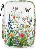Flower Animal Butterfly Color Travel Pill Organizer Box Weekly Portable Pill Case Daily Pills 7 Day Small Birth Control Pills Container Removable Compartments for Medicine Vitamins Fish Oil