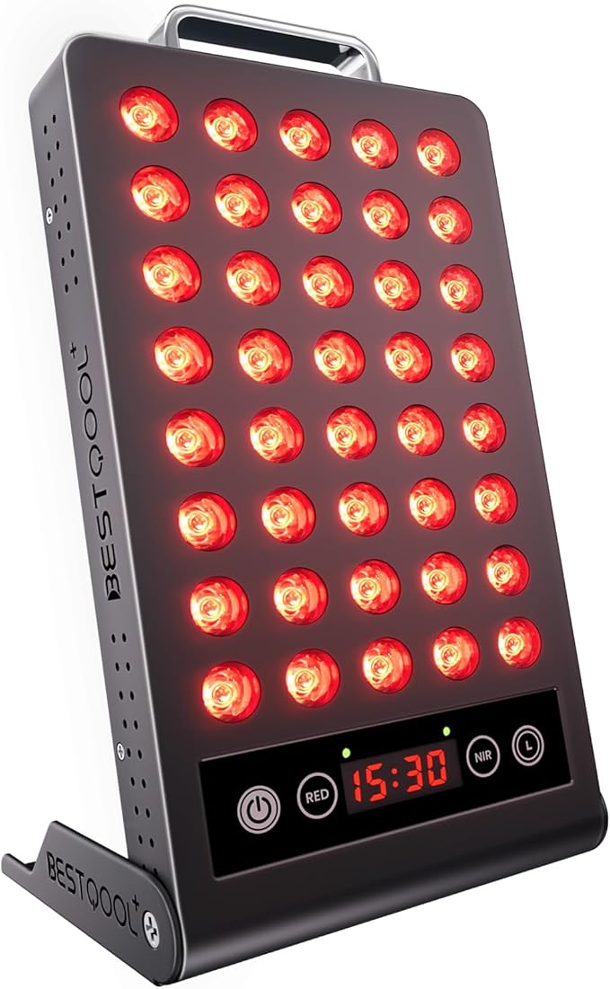 BestQool Red Light Therapy, Dual Chip 660nm 850nm Elite Grade Red Light Therapy for Face, Portable Infrared Light Therapy for Body, Red Infrared Light Device, LED Light Therapy Panel. 50W.