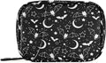 Bats Stars Moon Pill Box 7 Day Pill Case Travel Pill Organizer Bag Container for Medicine with Zipper Portable Weekly Case Compact Size for Medicine, Vitamin, Supplement