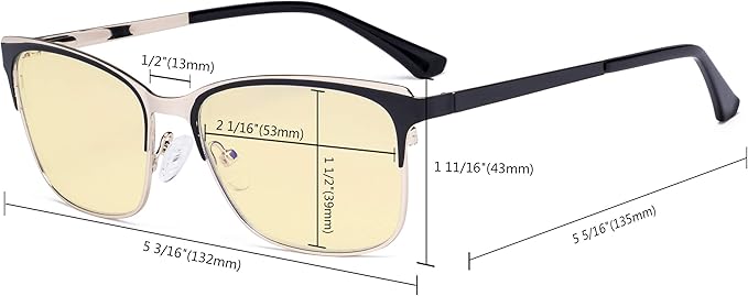 Eyekepper Blue Light Glasses - Design Digital Eyeglasses for Women Blocking Computer Screen