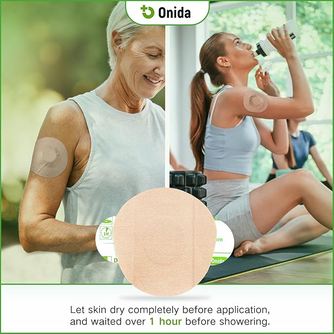 Onida Dexcom G7 Adhesive Patches 10PCS,CGM Sensor Covers for Dexcom G7 Waterproof Over Patches, Continuous Glucose Monitor Sensor Cover