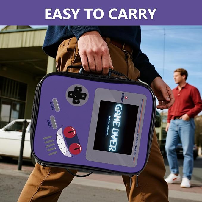 Medicine Bag, PU Leather Pill Bottle Organizer Storage, First Aid Bag Medication Travel Bag for Pills, Vitamins, Medical Supplies for Home, Traveling Hiking Camping (Purple)