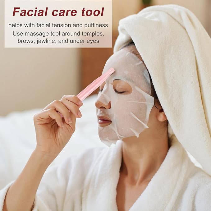 ideayard Acupressure Pen for Facial Skin Care-Deep Tissue 2Pcs Crystal Massage Tool-Point Massage Relief Pain Therapy Stone Tools Relaxing Trigger Self-Massage