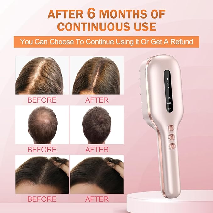 Laser Therapy Hair Growth Comb,Model: Lasercomb-001 FDA Cleared laser comb for hair growth,promote hair growth in women and men
