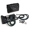 Lumiscope Professional Blood Pressure Kit - Stethoscope, Manual BP Cuff, Sphygmomanometer - Black