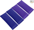 Sunshine Yoga 4-Pack Unscented Sateen Eye Pillows, Low-Luster, 9’’ x 4’’ Flaxseed Weighted Eye Mask for Sleeping, Hot or Cold Therapy for Relaxation, Migraine, and Headache, Assorted