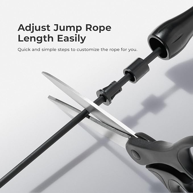 Sunny Health & Fitness Exercise Jump Rope for Fitness, Lightweight & Portable Skipping Rope with Durable Handles & Adjustable Exercise Rope with Optional Removable Weights