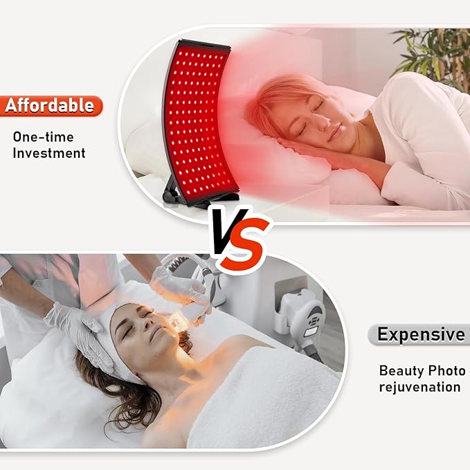 Viconor Red Light Therapy for Face,Red Light Therapy Lamp Back Device,Infrared Light Therapy for Body 660nm&Near Infrared 850nm Red Light Therapy Device Skin Care at Home Muscles,Joints