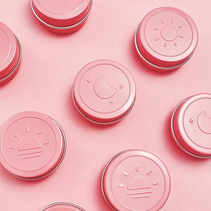 Extra Small Single Pill Box for Purse (3 Pack), Aluminum Screw Top Pill Container, 3 Times a Day Portable Waterproof Single Pill Case for Vitamins, Fish Oils, Supplements (Pink)