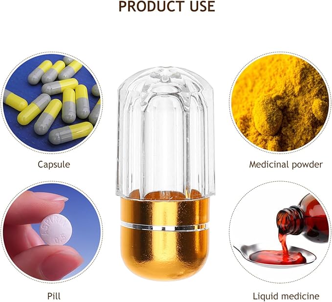 Pill Bottles 20pcs One Capsule Bottle Clear Plastic Container Plastic Container with Lid Medicine Capsule Empty Candy