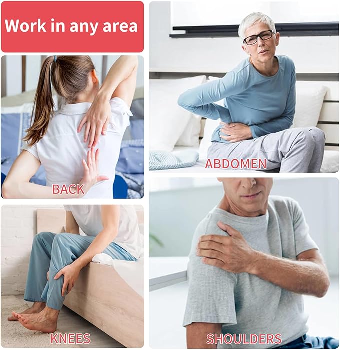 Red Light Infrared Therapy Belt: Pain Relief Device LED Red Light Therapy Lamp Near Body Large Pad Wrap with Timer Control for Back Shoulder Waist Muscle Black