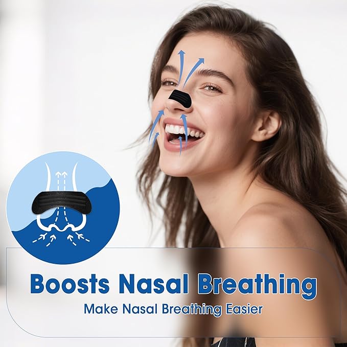 Nasal Strips for Snoring (60 ct),Extra Breathing Nose Strips,Reduce Snoring Aids for Men & Women,Oil & Sweat Proof,Help Improves Sleep and Sports,Universal Fit