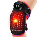 Red Light Therapy for Knee with Heat & Vibration Massage, Extension Band, Wireless Controller, 660nm&850nm Near Infrared Light Therapy Heated Device for Knee/Elbow/Shoulder