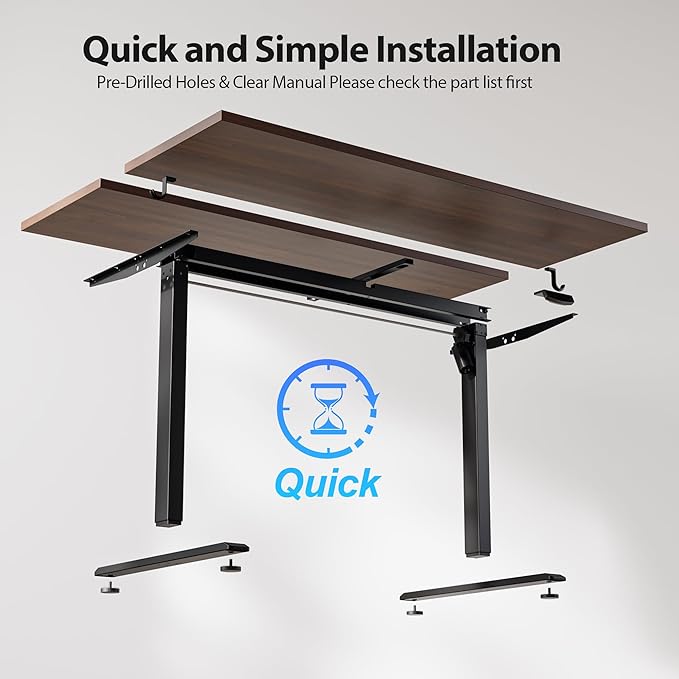 Agilestic Electric Standing Desk, 63 x 28 Inches Height Adjustable Desk, Sit Stand up for Work Office Home, Ergonomic Rising Computer Table with Memory Preset, Dark Walnut