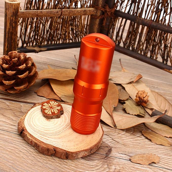 Outdoor EDC Container, Capsule Seal Bottle Holder Aids Kit, Hiking Travel Camping Emergency Survival Match Battery Storage Box
