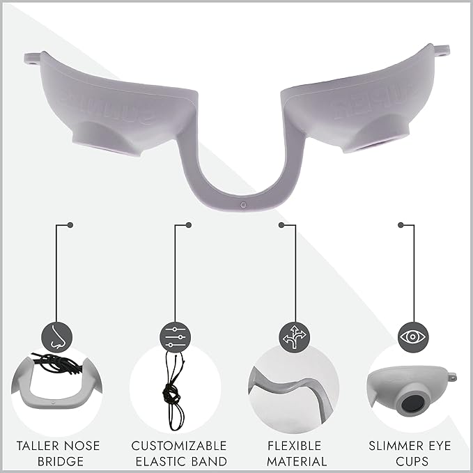 Super Sunnies EVO Flex UV Eye Protection, FDA Compliant, Tanning Bed Goggles, Red Light Theraphy Eyeshields with Case