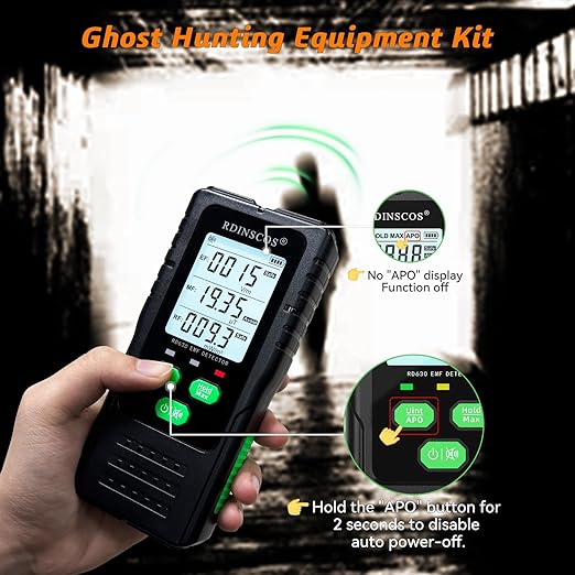 EMF Detector, Detect All 3 Types of Electromagnetic Radiation Field in 1 EMF Meter for Cell Towers, and Smart Meters, EMF Reader for Home, Office (RD630)