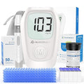 Glucoracy G-425 Glucose Monitor Kit, Blood Sugar Monitor with Glucose Meter, Lancing Device, 50 Test Strips and 50 Lancets, Blood sugar testing kit for Home Use, Diabetes Home Testing Kit