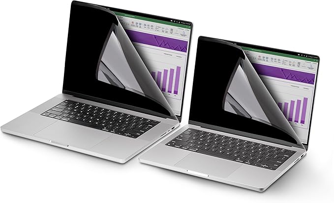StarTech.com 13.3in Flip-Over Laptop Privacy Screen for MacBook Pro, Anti-Glare and Blue Light Reduction Privacy Filter
