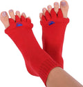 My Happy Feet Foot Alignment Socks with Toe Separators – Holiday Socks for Women & Men - Cozy Christmas Gift Idea
