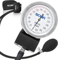 SCIAN Manual Blood Pressure Cuff - Aneroid Sphygmomanometer with European Cuff 8.7-16.5" and D-Ring, Come with Carrying Bag for Nurse Doctor Senior Adult, Black