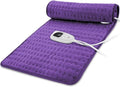 40"X20" Electric Heating pad with 6 Heat Settings, Auto Shut Off, Dry Electric Heating for Back Neck Knee Arms Legs Shoulder Heat Pads for Christmas Birthday Father's Day Mother's Day (Dark Purple)