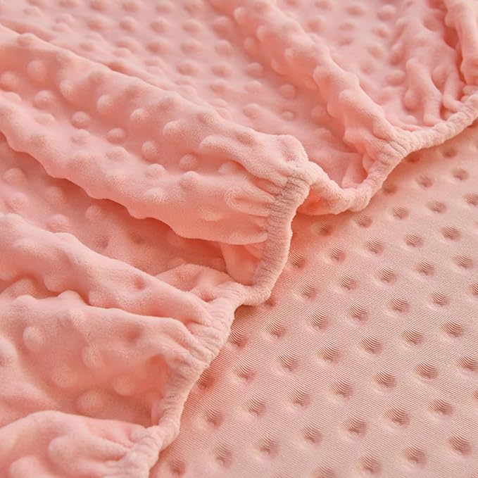 ZIQINPSQ Coral Velvet Fitted Sheet-Thickened Cold-Resistant and Warm Bed Sheets-Soft Velvet Fleece Fitted Sheets with-Elastic All Around. (Pink, Twin XL)