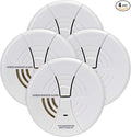 FIRST ALERT CO250B Family Gard Basics Carbon Monoxide Alarm 4-Pack | Battery Operated Carbon Monoxide Detector , White