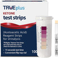TRUEplus Ketone Test Strips, Urinalysis Test Sticks Ideal for Low-Carb Dieters and People with Diabetes, 100 Count