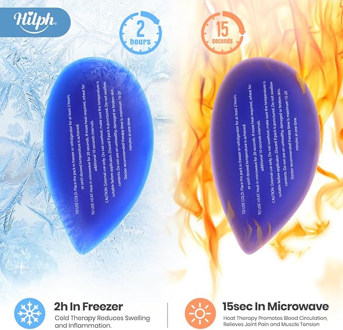 Hilph Face Ice Pack Wisdom Teech Ice Pack Head Wrap for Facial Oral Surgery Pain Relief for TMJ, Jaw Ice Wrap with 4 Hot Cold Gel Packs Reusable for Tooth Extraction & Teeth Removed, Tonsil Blue